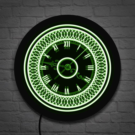 Reloj de pared LED decorativo clásico