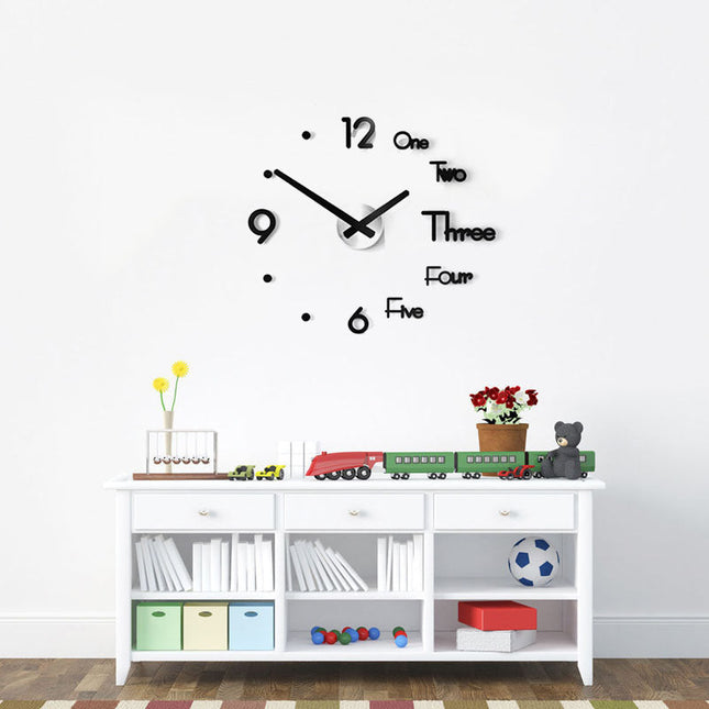 Reloj de pared 3D adhesivo moderno