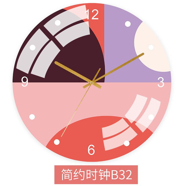 Reloj de pared diseño abstracto colorido