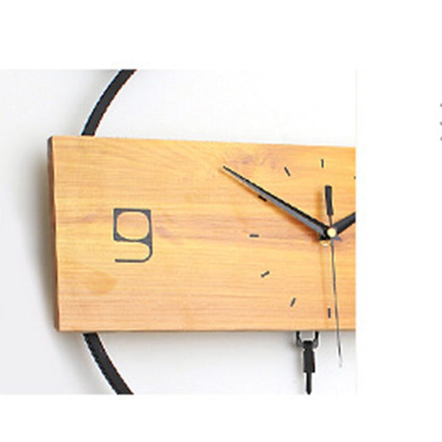 Reloj de pared madera con pájaros