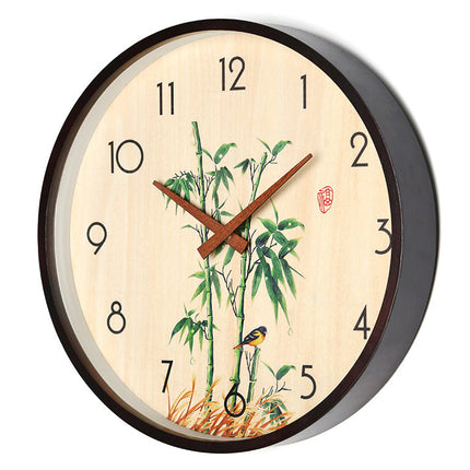 Reloj de pared madera diseño bambú