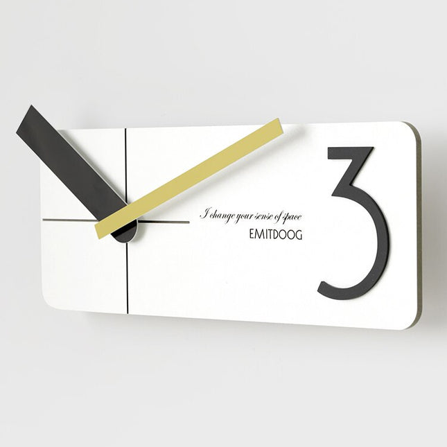 Reloj de pared rectangular diseño moderno
