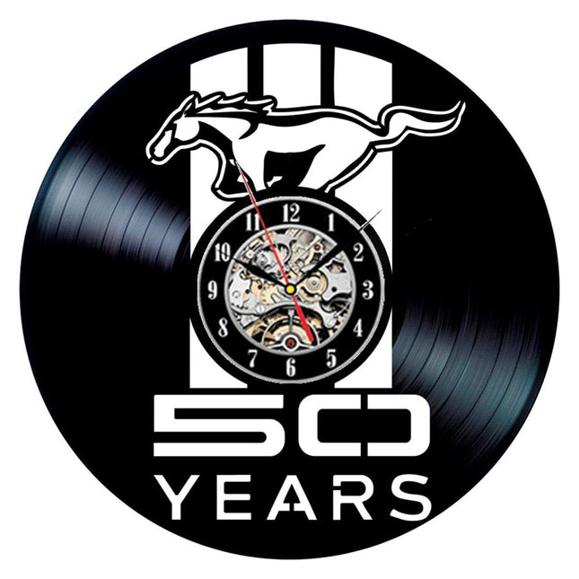 Reloj de vinilo coche Ford Mustang