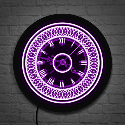 Reloj de pared LED decorativo clásico