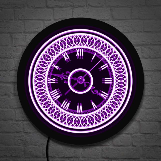 Reloj de pared LED decorativo clásico