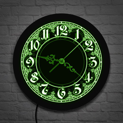 Reloj de pared LED estilo árabe ornamental