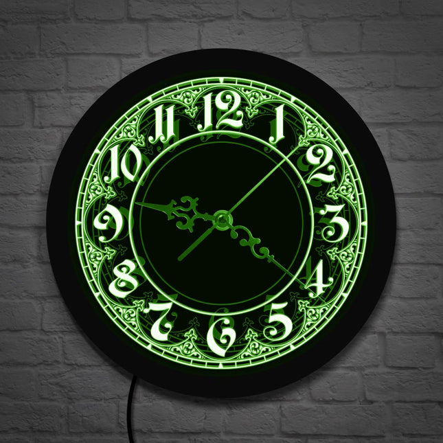 Reloj de pared LED estilo árabe ornamental