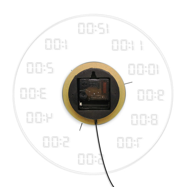 Reloj de pared LED digital luminoso