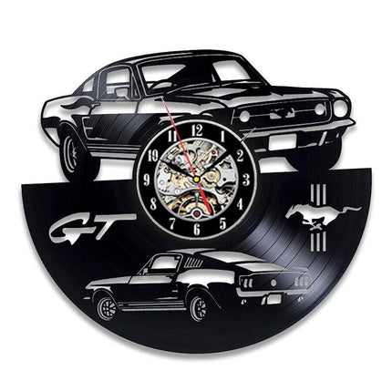 Reloj de vinilo coche Ford Mustang