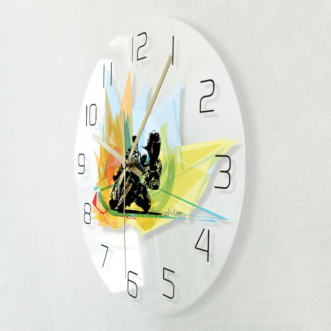 Reloj de pared LED para aficionados MotoGP