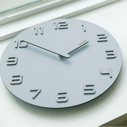 Reloj de pared madera números 3D