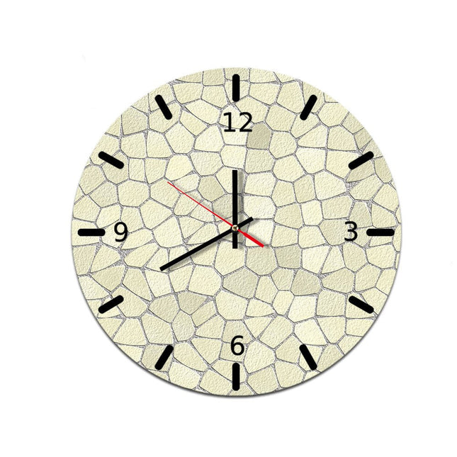 Reloj de pared industrial efecto madera