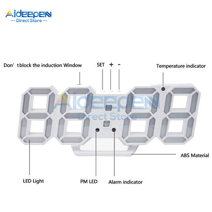 Reloj de mesa digital 3D LED
