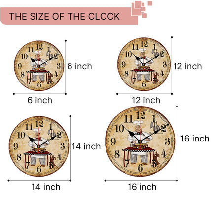 Reloj de pared de madera clásico