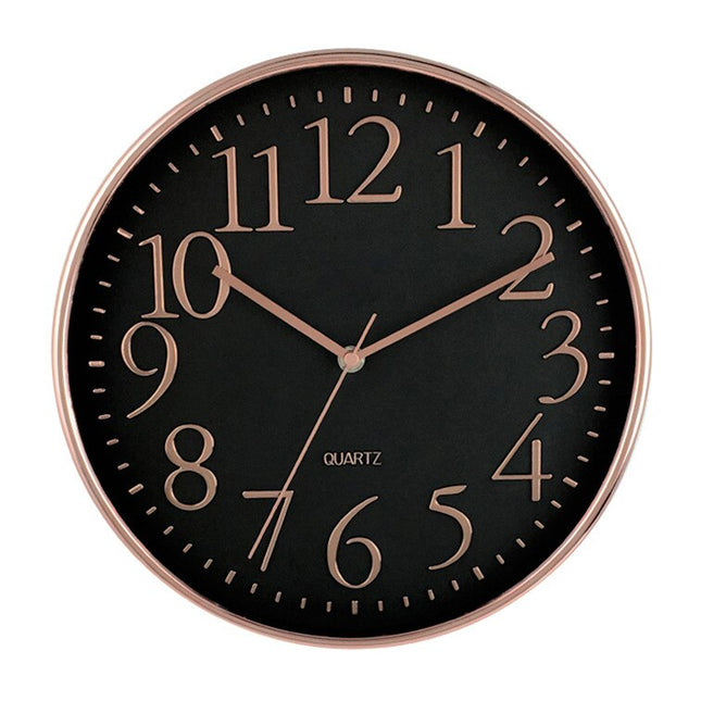 Reloj de pared efecto mármol cuarzo