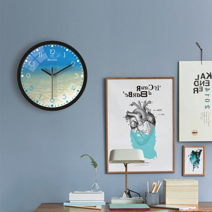 Reloj de pared redondo con luz