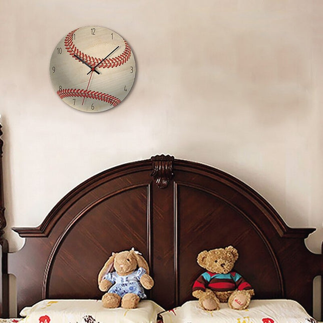 Reloj de pared madera balón fútbol