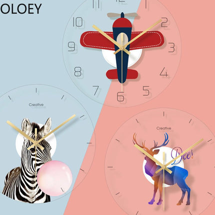 Reloj de pared infantil con zorro