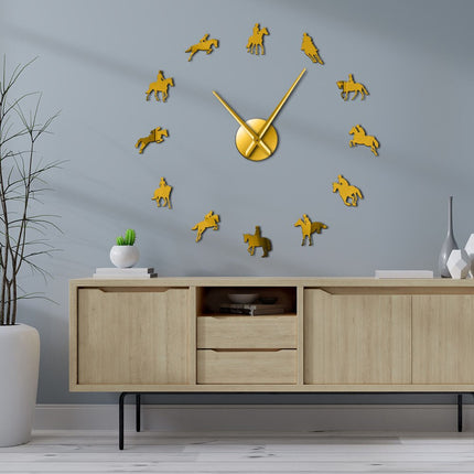 Reloj de pared 3D tema equitación