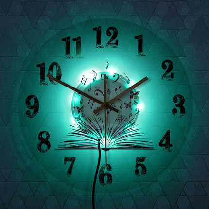 Reloj de pared LED acrílico musical