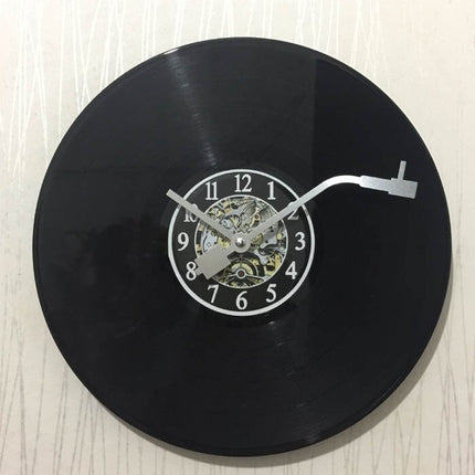 Reloj de pared diseño tocadiscos vinilo