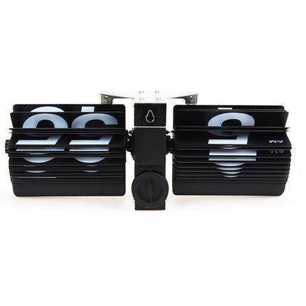 Reloj de mesa flip diseño metálico