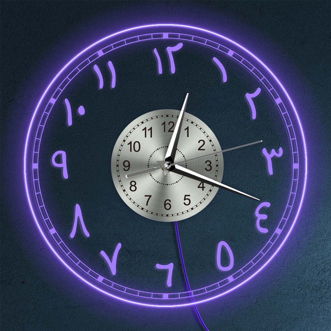 Reloj de pared LED números arábigos