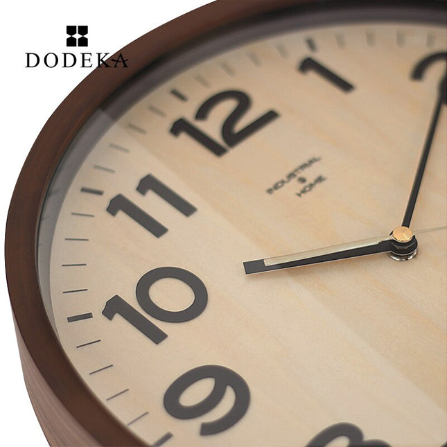 Reloj de pared antiguo madera y cristal