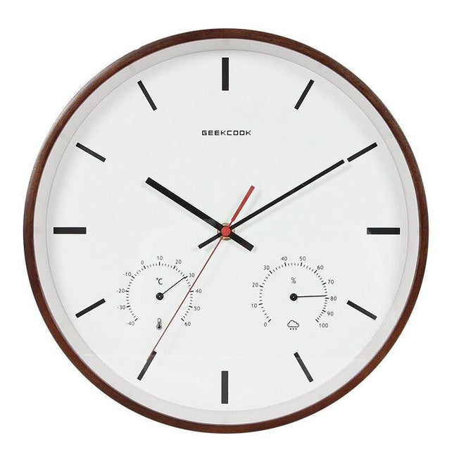Reloj pared con termómetro y higrómetro