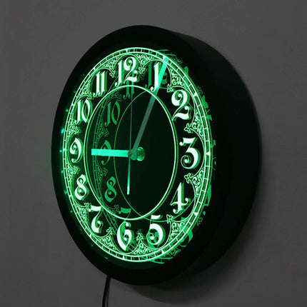 Reloj de pared LED estilo árabe ornamental
