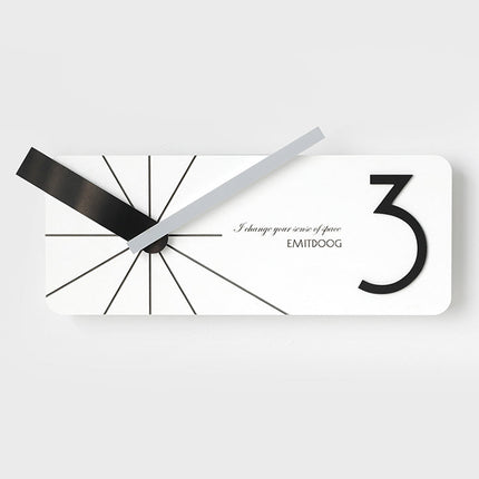Reloj de pared rectangular diseño moderno