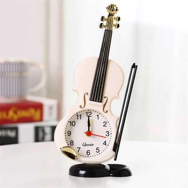 Reloj de sobremesa original forma violín