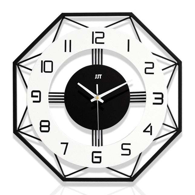 Reloj de pared geométrico diseño octogonal