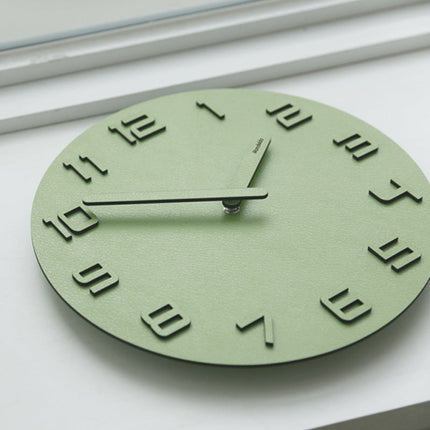 Reloj de pared madera números 3D