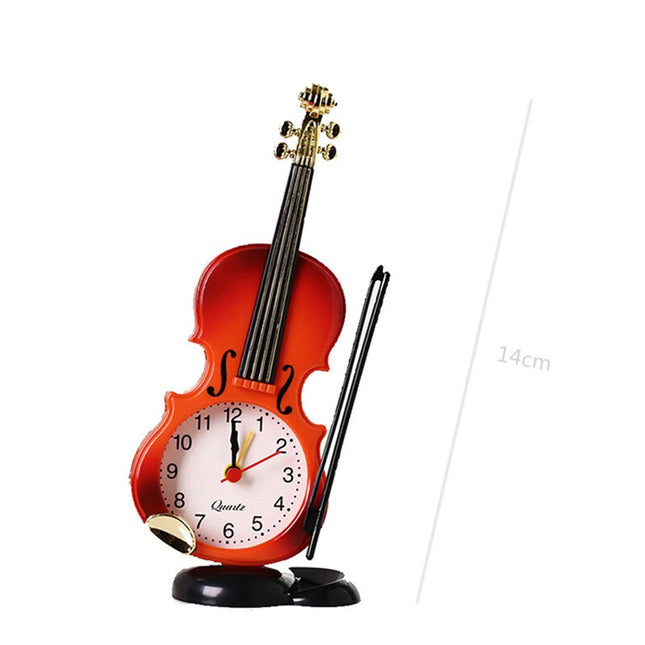 Reloj de sobremesa original forma violín