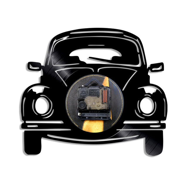 Reloj vinilo coche clásico Volkswagen Beetle