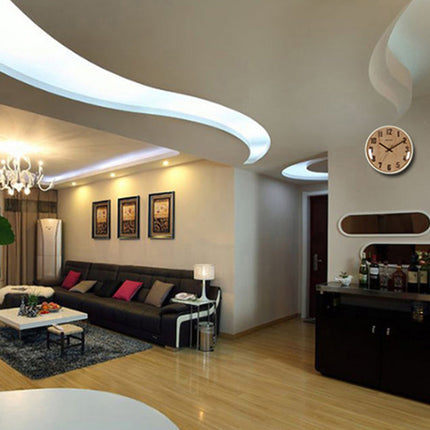 Reloj de pared madera color chocolate