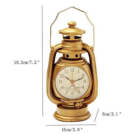 Reloj de sobremesa vintage forma farol
