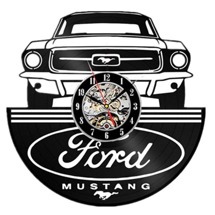 Reloj de vinilo coche Ford Mustang