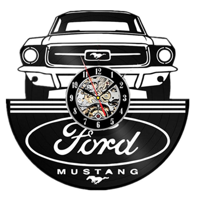 Reloj de vinilo coche Ford Mustang
