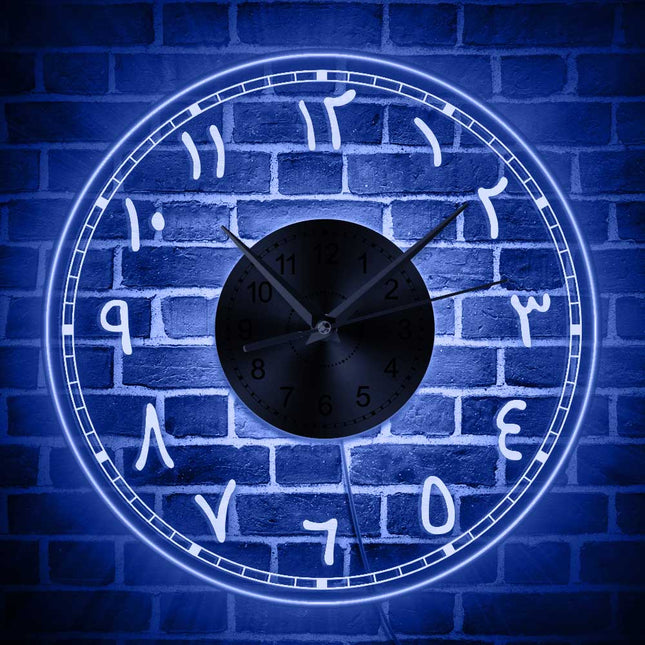 Reloj de pared LED números arábigos