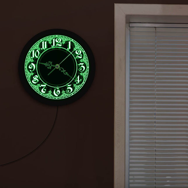 Reloj de pared LED estilo árabe ornamental
