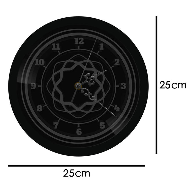 Reloj de pared LED diseño geométrico