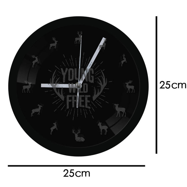 Reloj de pared LED diseño ciervo