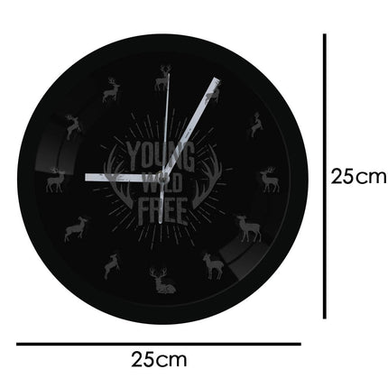 Reloj de pared LED diseño ciervo