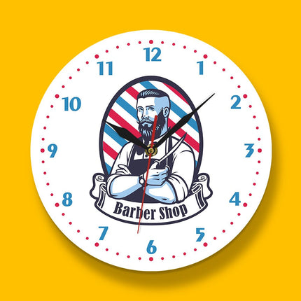 Reloj de pared para barbería vintage