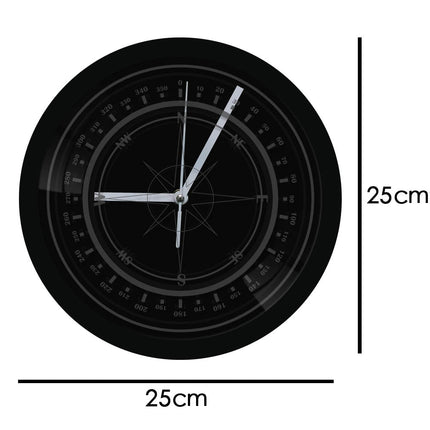 Reloj de pared LED diseño brújula