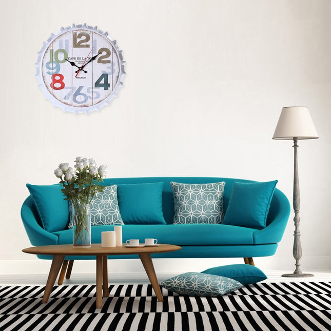 Reloj de pared vintage chapa botella