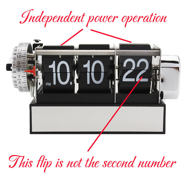 Reloj despertador flip con mecanismo