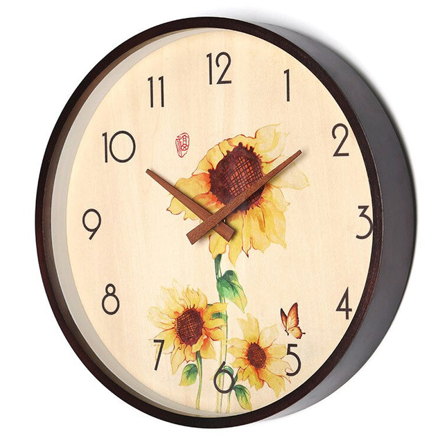 Reloj de pared madera diseño bambú